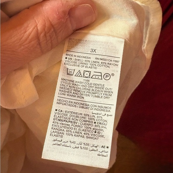 Old Navy Cream 3X Dress - Picture 4 of 8